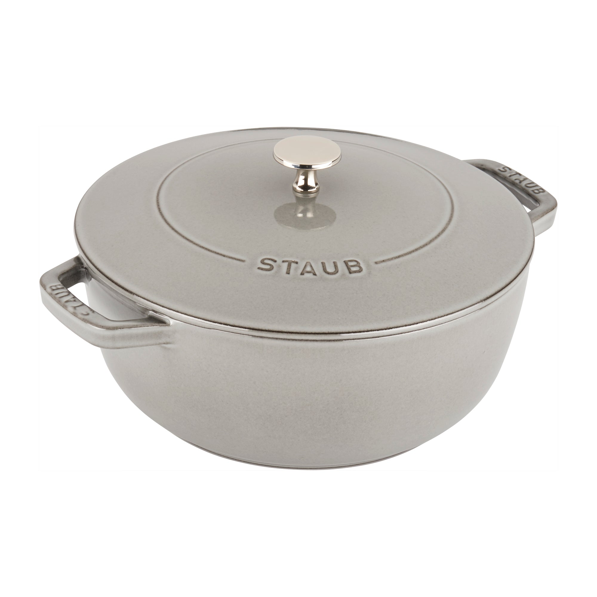 Staub Cast Iron 3.75-qt Essential French Oven - Graphite Grey