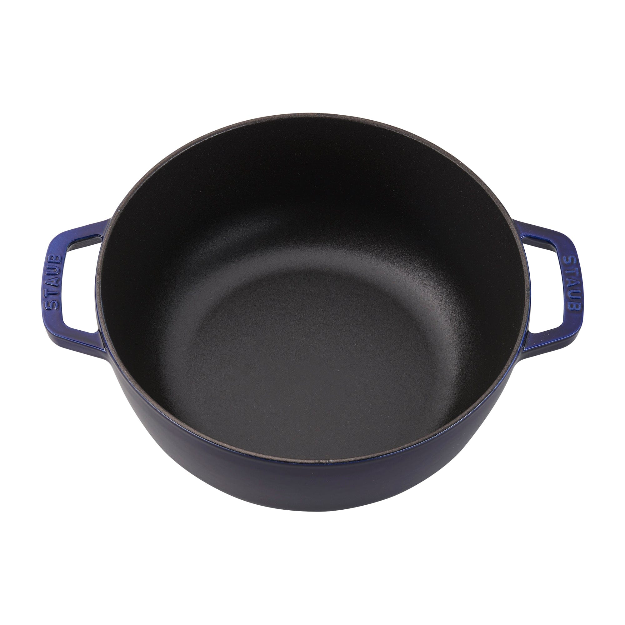 Staub Cast Iron 3.75-qt Essential French Oven Rooster - Dark Blue