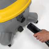 Koblenz WD 12 C4 12-Gallon 6.0 PHP Contractor Wet/Dry Vacuum Cleaner, Gray and Yellow