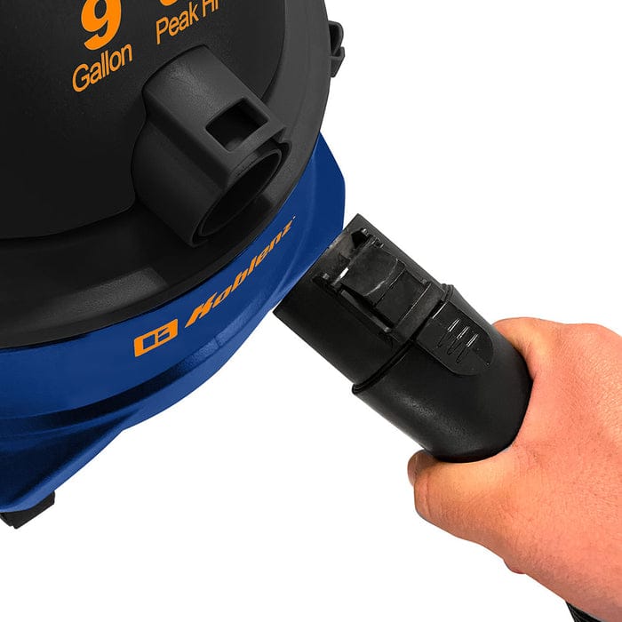 Koblenz WD 9 L212 9-Gallon 5.0 PHP Wet/Dry Vacuum, Click-N-Lock Hose, Blue