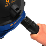 Koblenz WD 9 L212 9-Gallon 5.0 PHP Wet/Dry Vacuum, Click-N-Lock Hose, Blue
