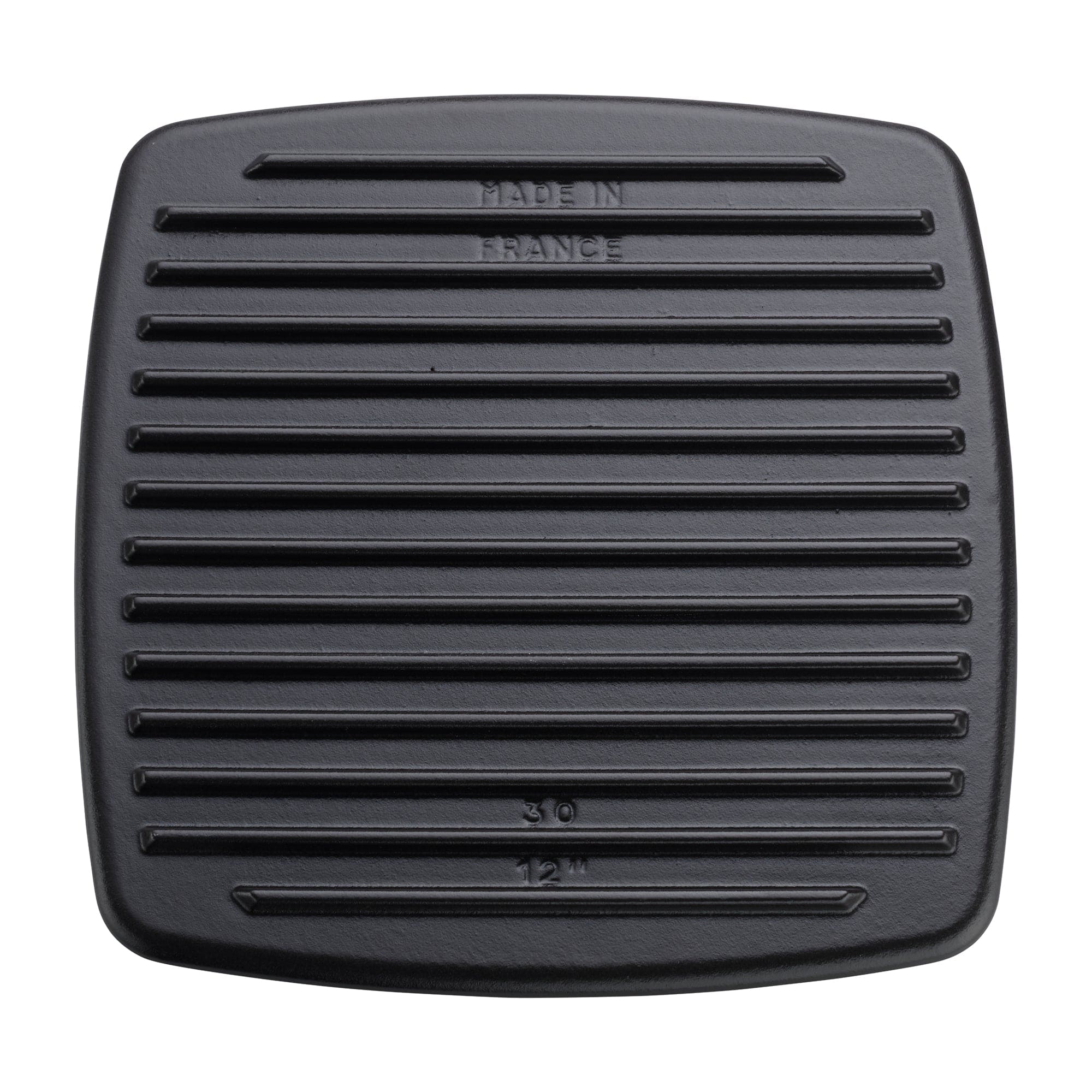 Staub Cast Iron 10.3-inch Square Grill Press - Matte Black (Fits 12-inch Grill Pan)