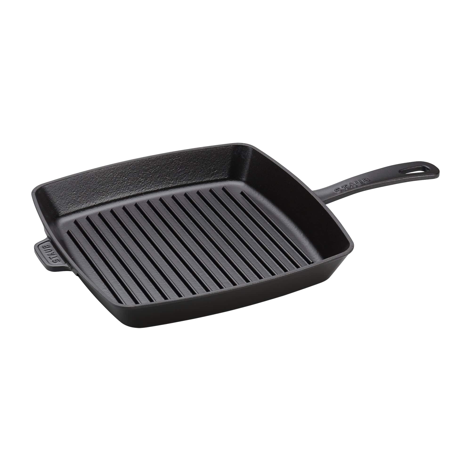 Staub Cast Iron 12-inch Square Grill Pan - Matte Black