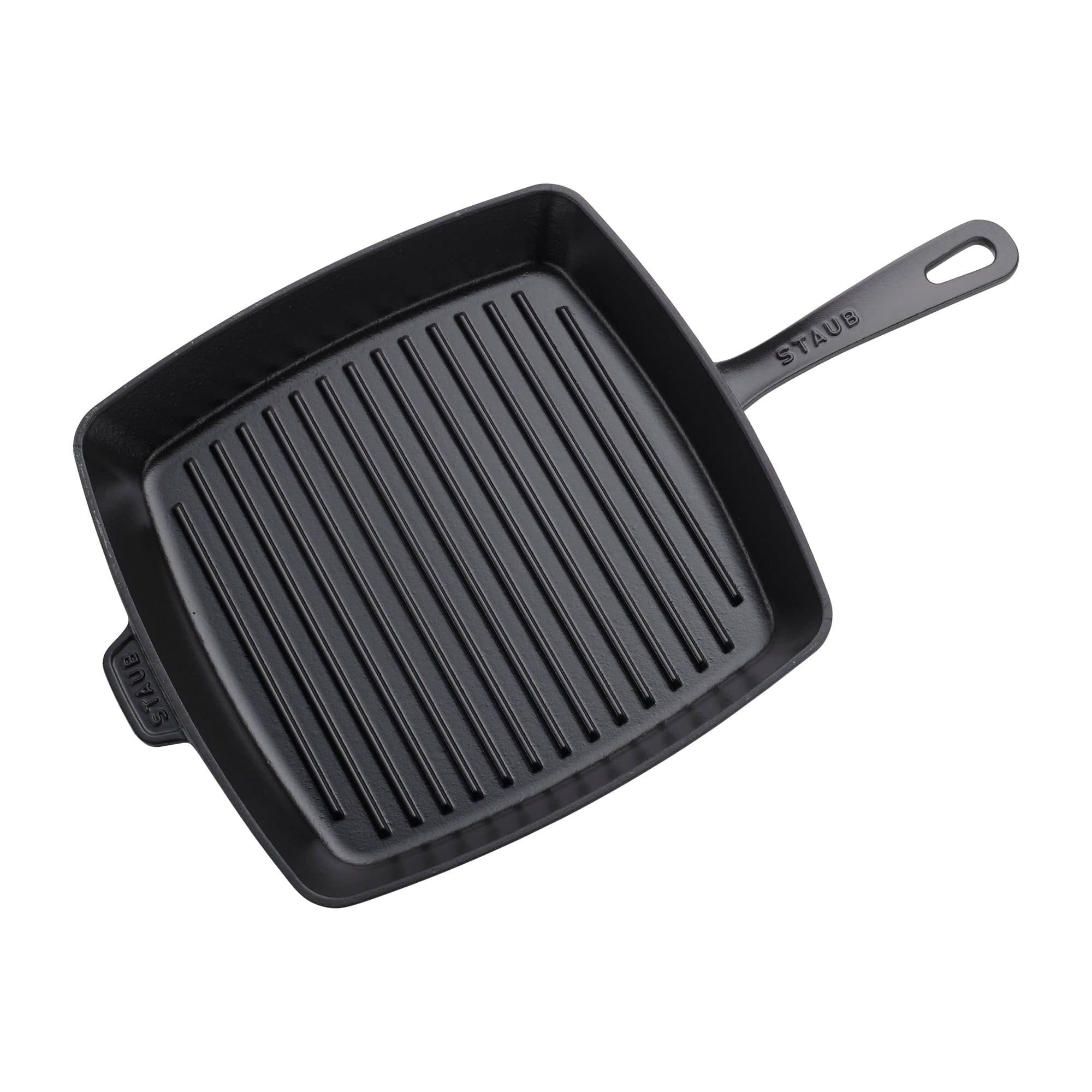 Staub Cast Iron 12-inch Square Grill Pan - Matte Black