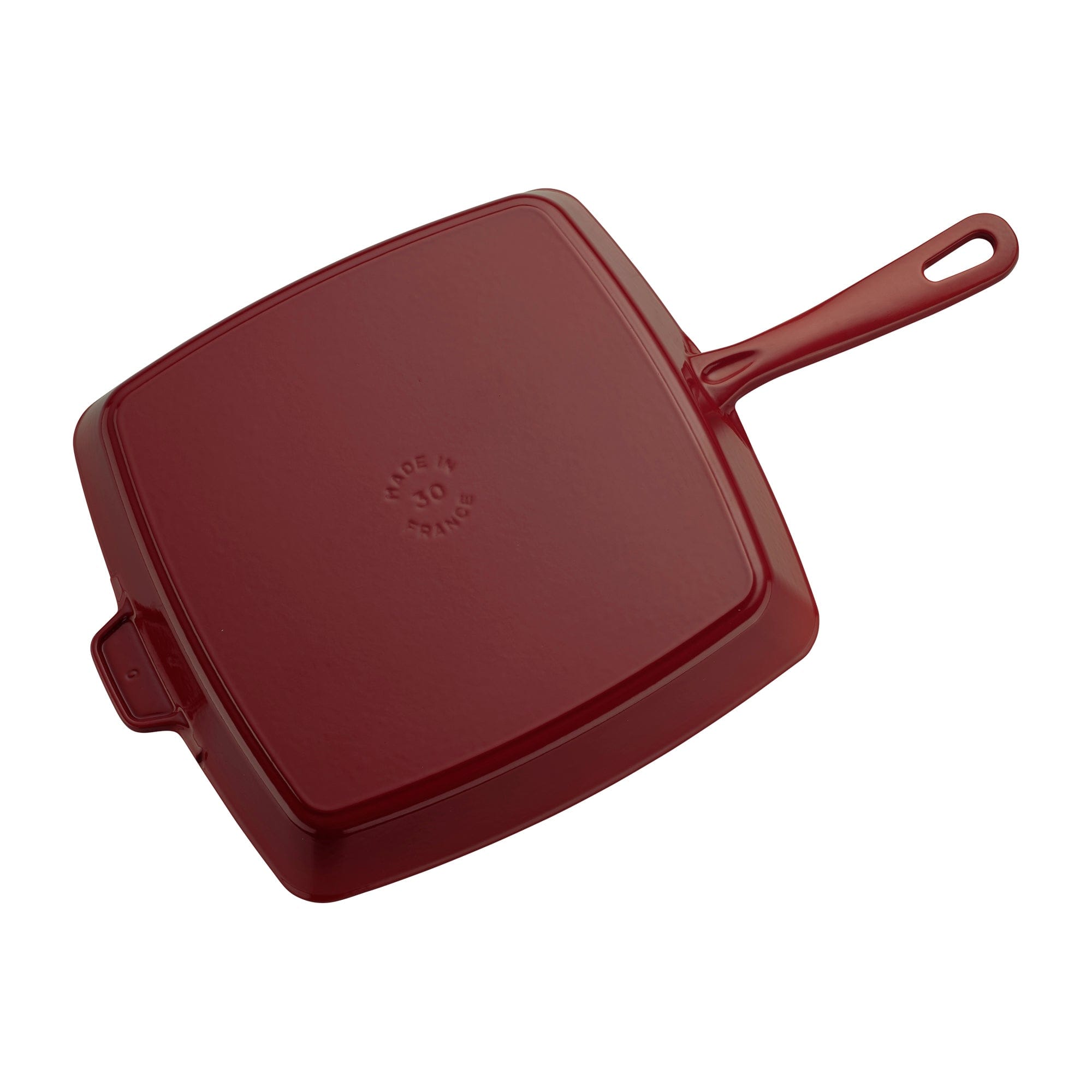 Staub Cast Iron 12-inch Square Grill Pan - Grenadine