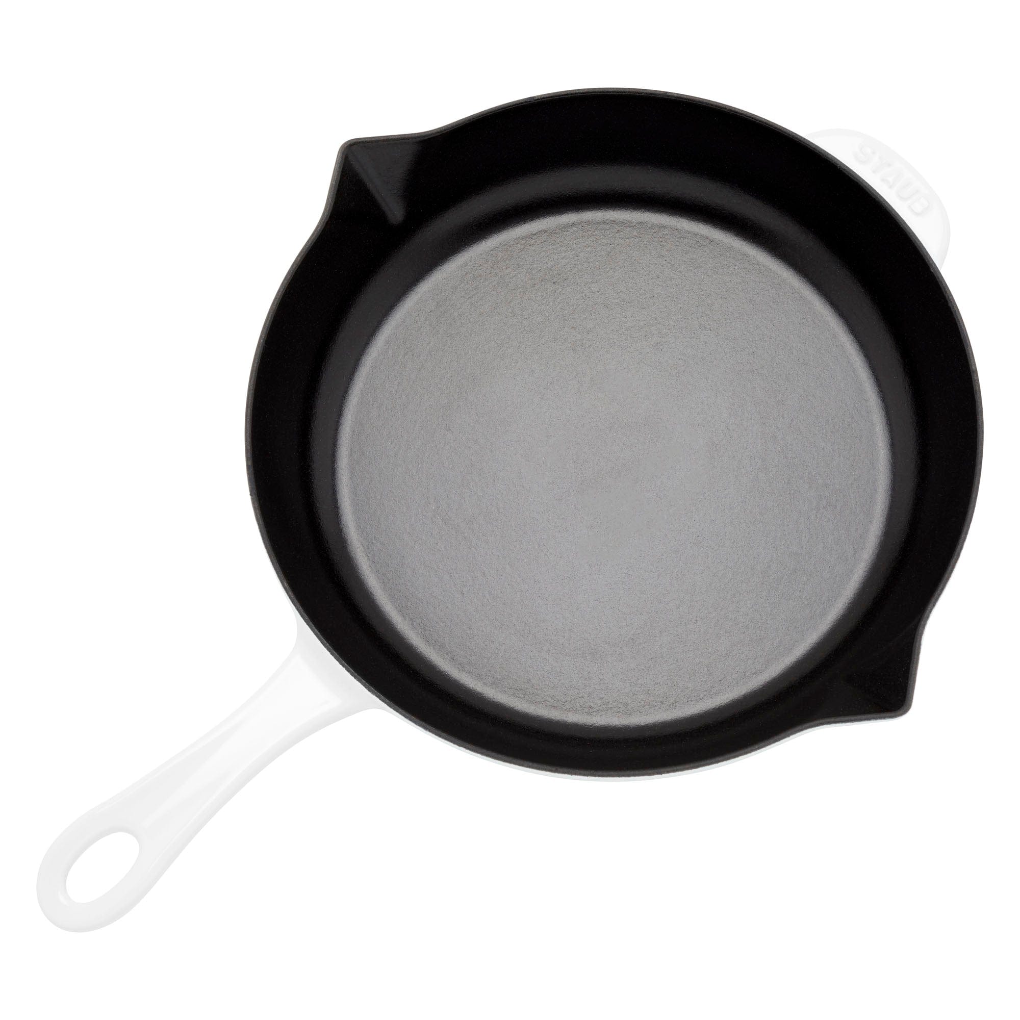 Staub Cast Iron 10-inch Fry Pan - White