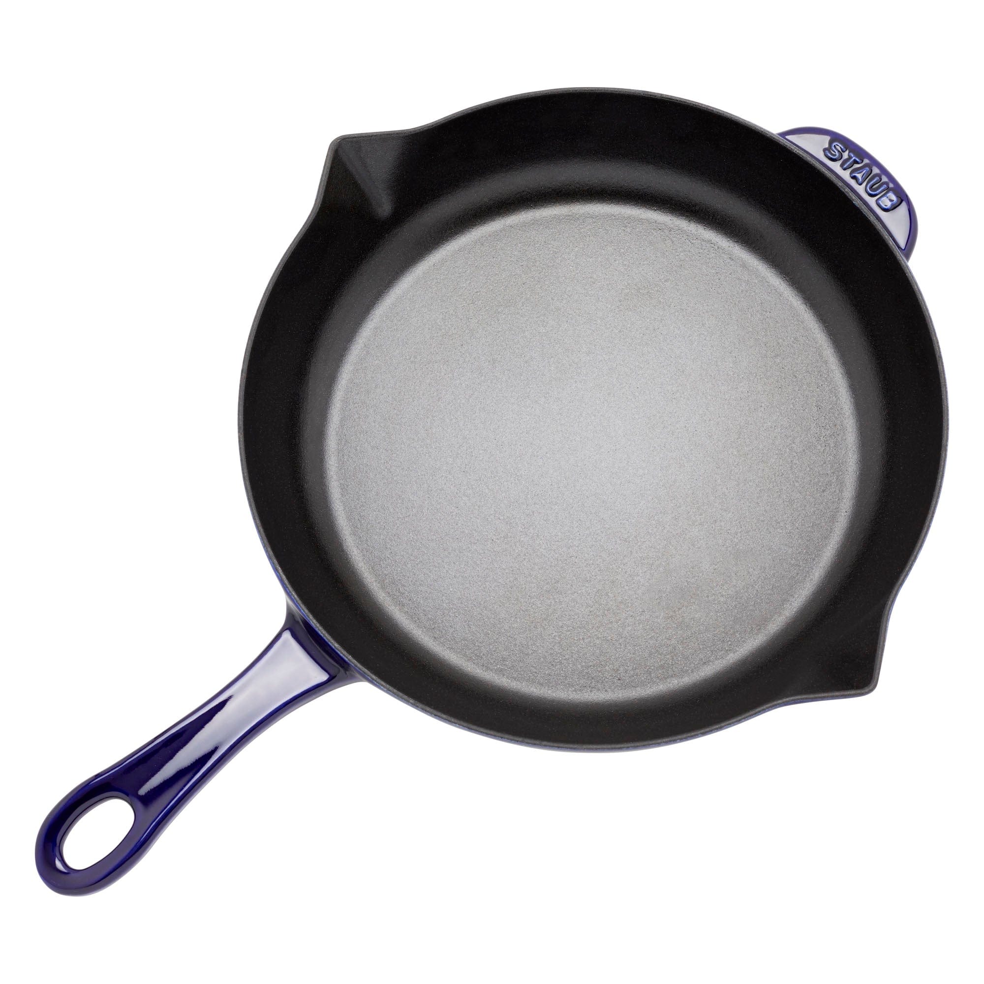 Staub Cast Iron 10-inch Fry Pan - Dark Blue