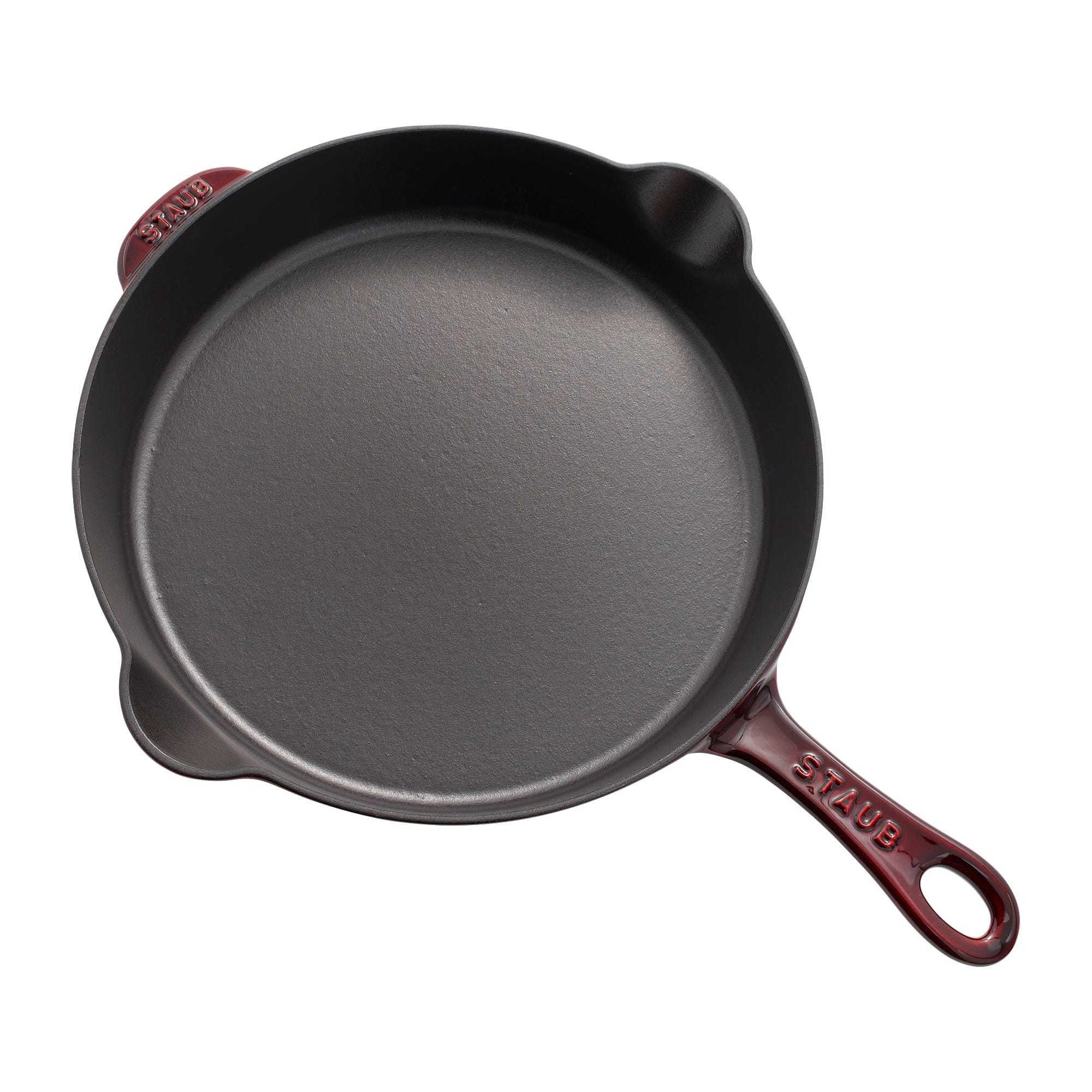 Staub Cast Iron 11-inch Traditional Skillet - Grenadine