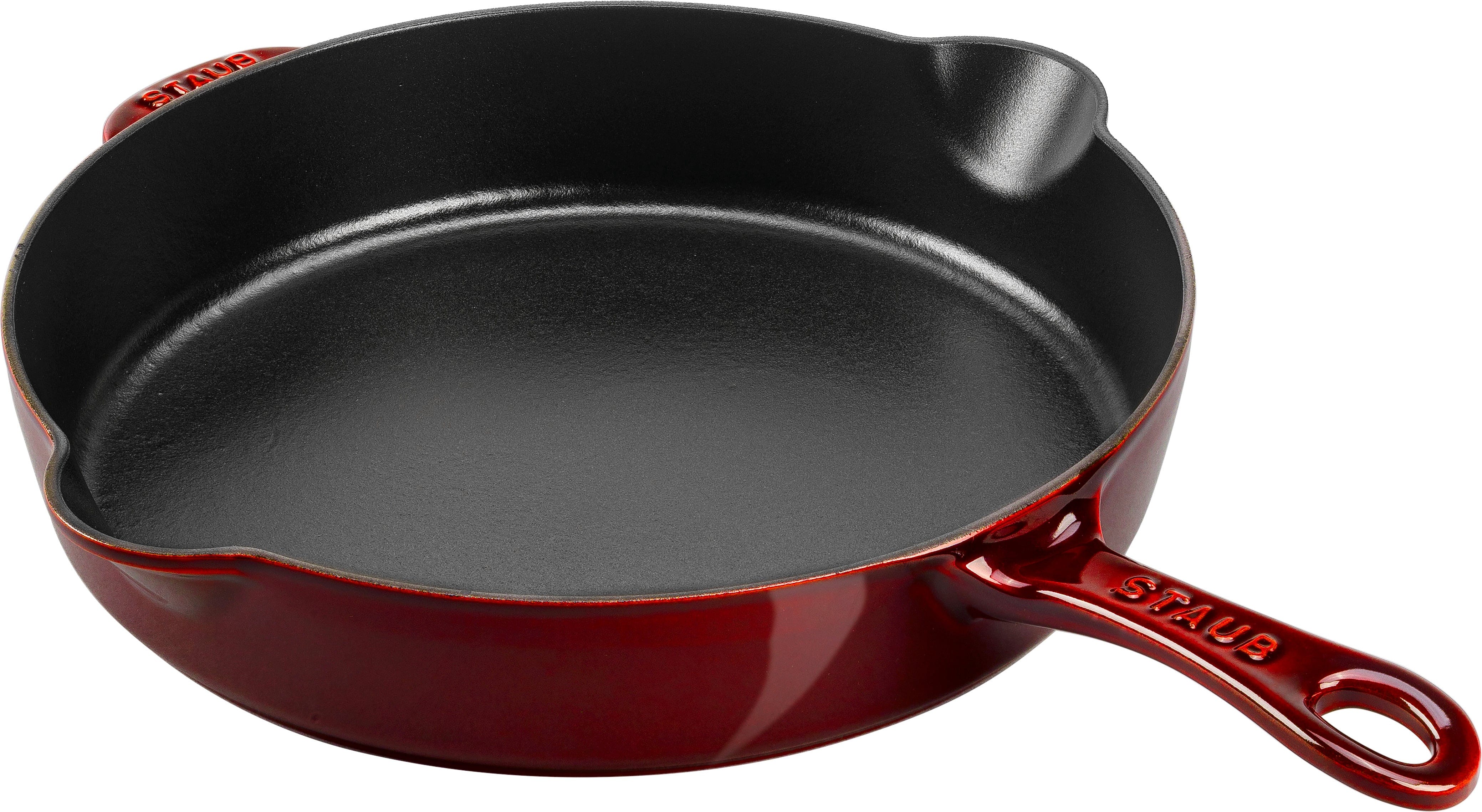 Staub Cast Iron 11-inch Traditional Skillet - Grenadine