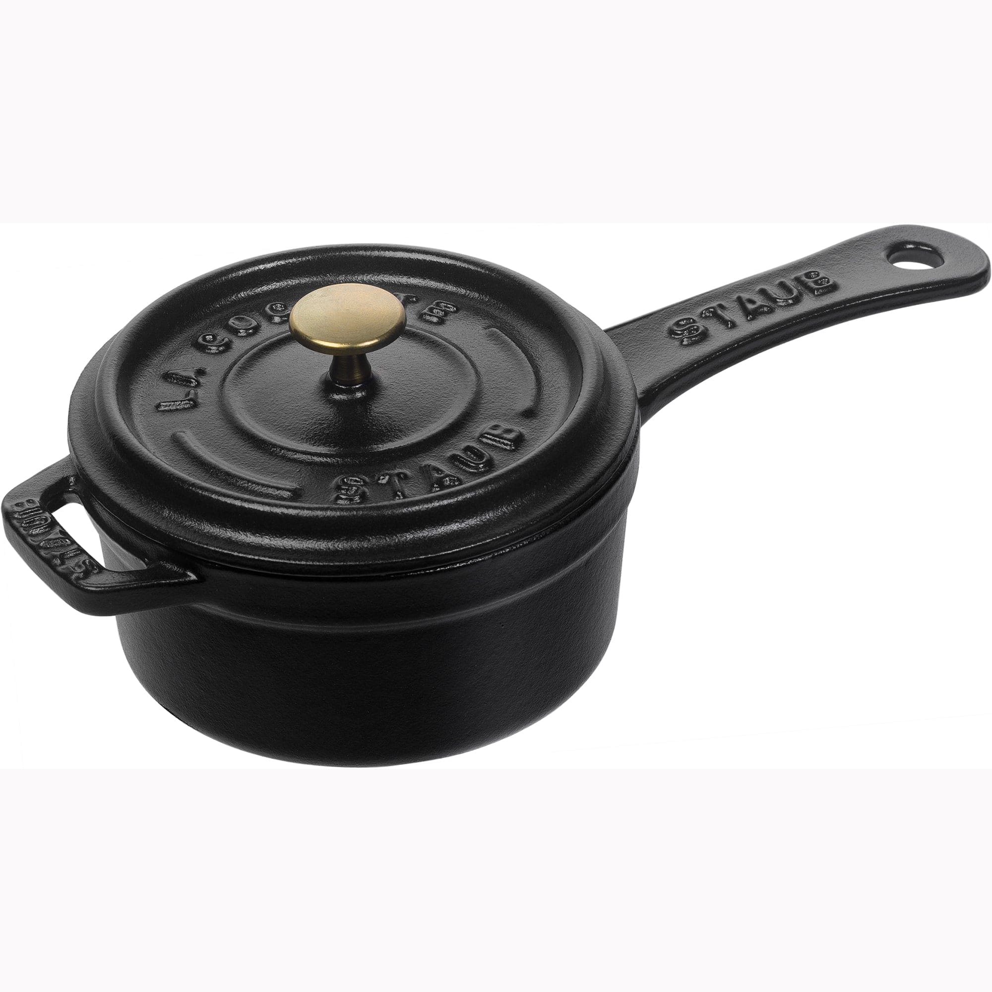 Staub Cast Iron 0.25-qt Mini Saucepan - Matte Black