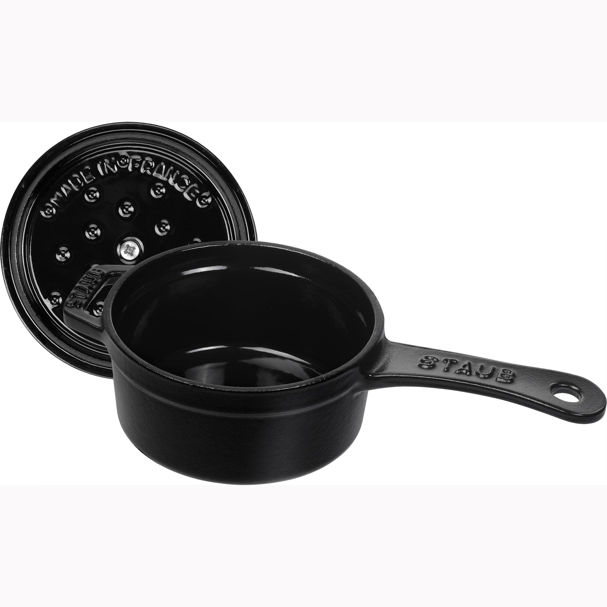 Staub Cast Iron 0.25-qt Mini Saucepan - Matte Black