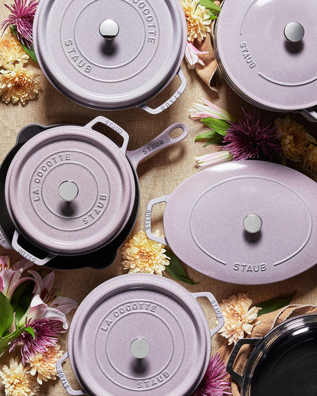 Staub Cast Iron 5.5-qt Round Cocotte, Dutch Oven - Lilac