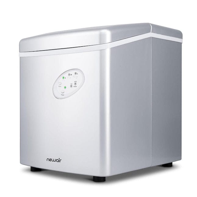 Newair Countertop Ice Maker, 28 lbs of Ice a Day, Silver - Certified Refurbished