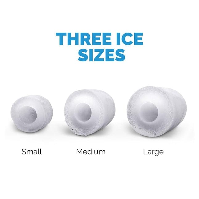 Newair Countertop Ice Maker, 28 lbs of Ice a Day, Silver - Certified Refurbished