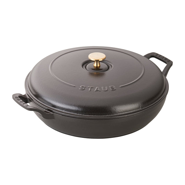 Staub Cast Iron 3.5-qt Braiser - Matte Black