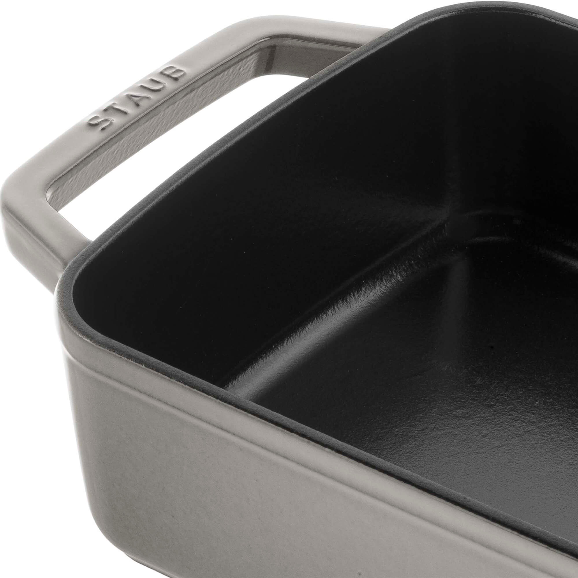 Staub Cast Iron 12-inch x 8-inch Roasting Pan - Graphite Grey