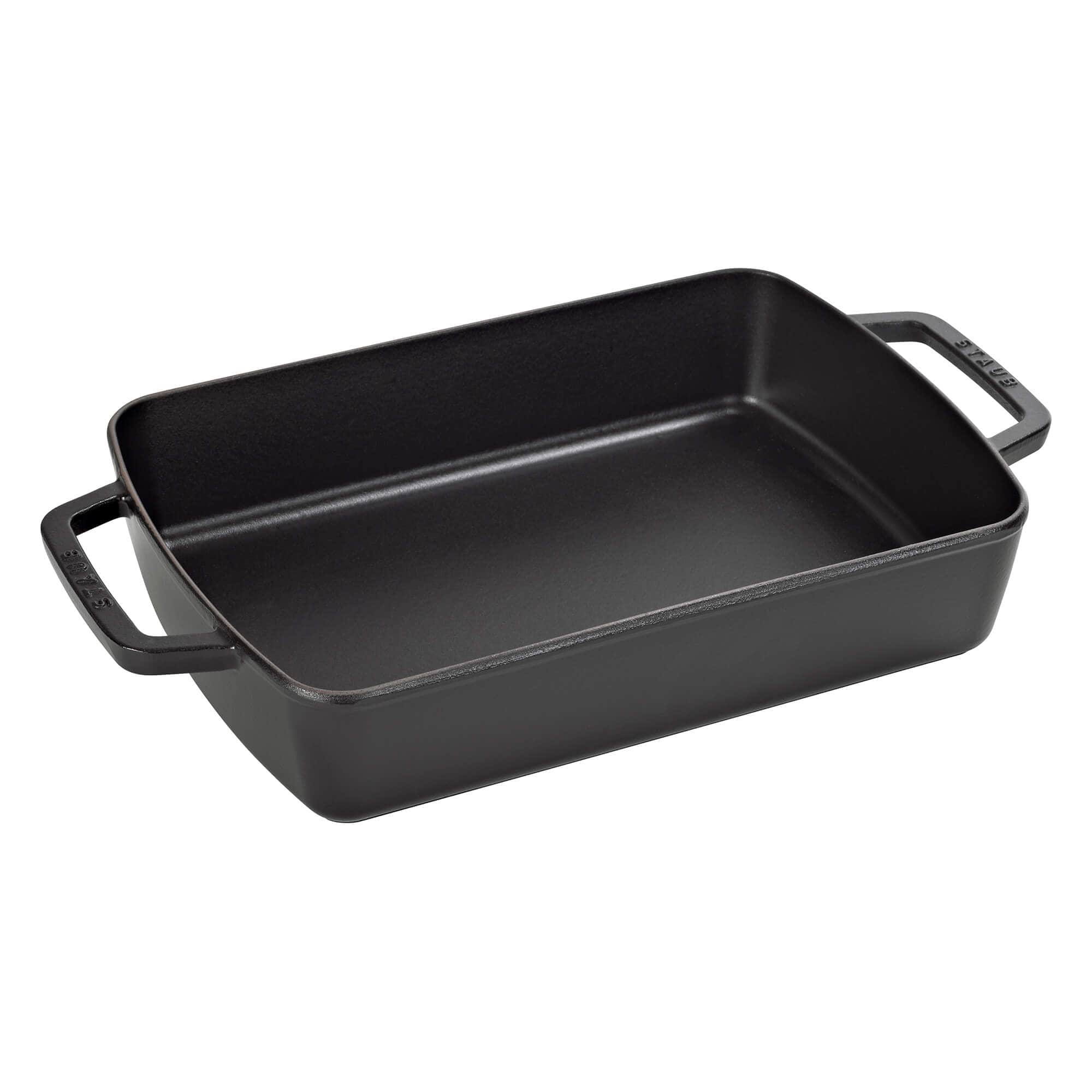 Staub Cast Iron 12-inch x 8-inch Roasting Pan - Matte Black