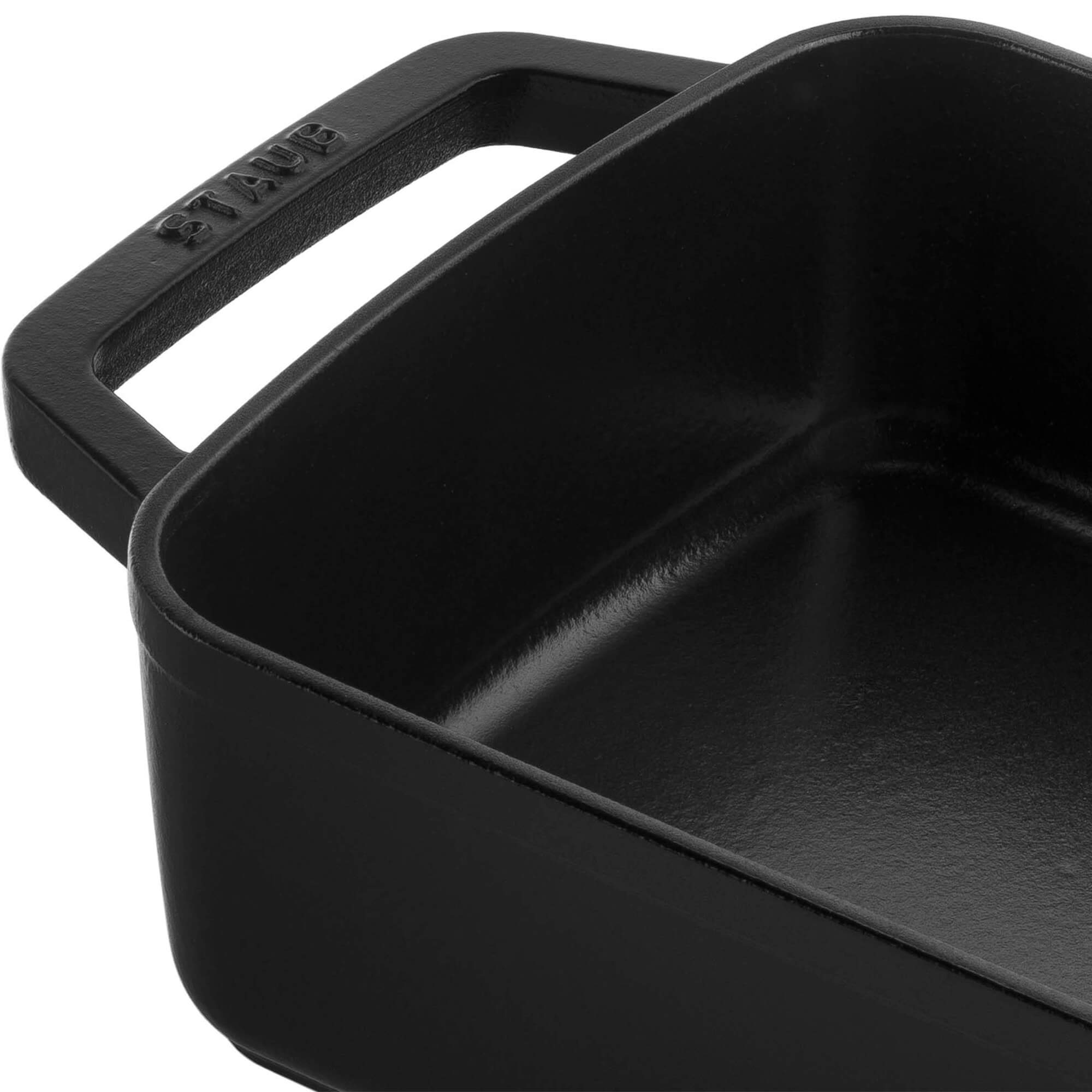 Staub Cast Iron 12-inch x 8-inch Roasting Pan - Matte Black