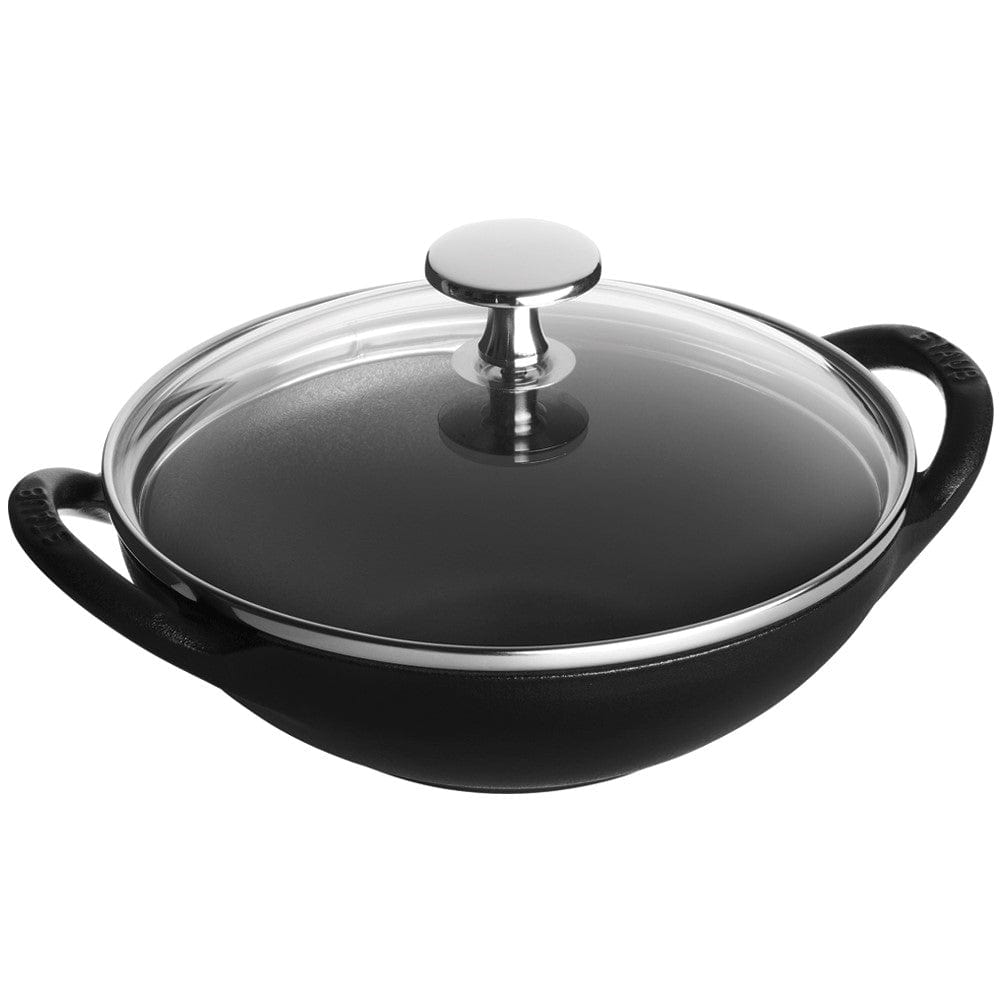 Staub Cast Iron 0.5-qt Baby Wok - Matte Black