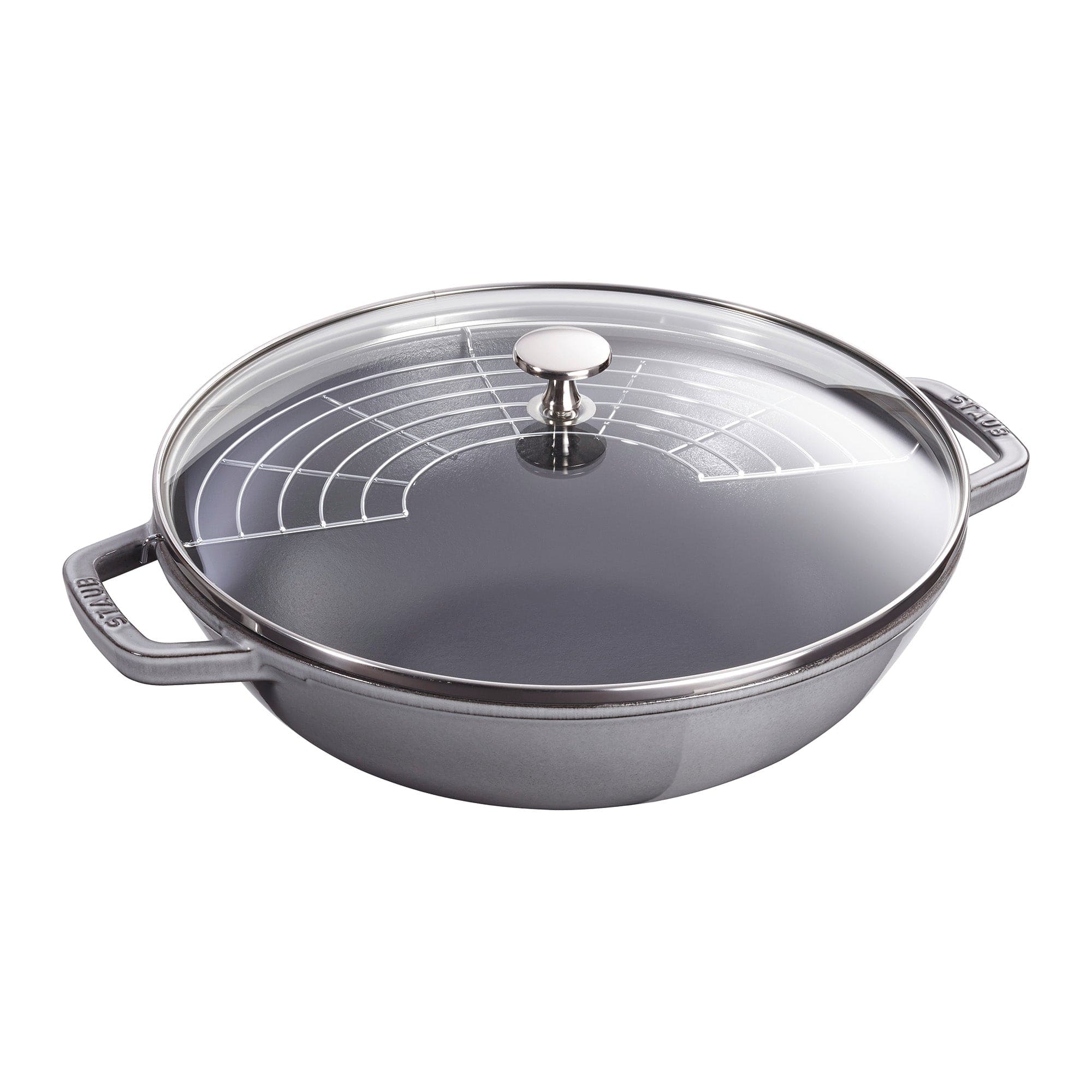 Staub Cast Iron 4.5-qt Perfect Pan - Graphite Grey