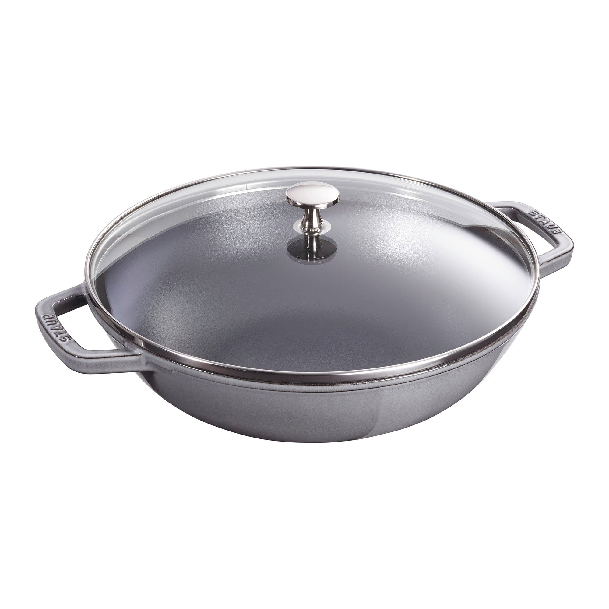 Staub Cast Iron 4.5-qt Perfect Pan - Graphite Grey