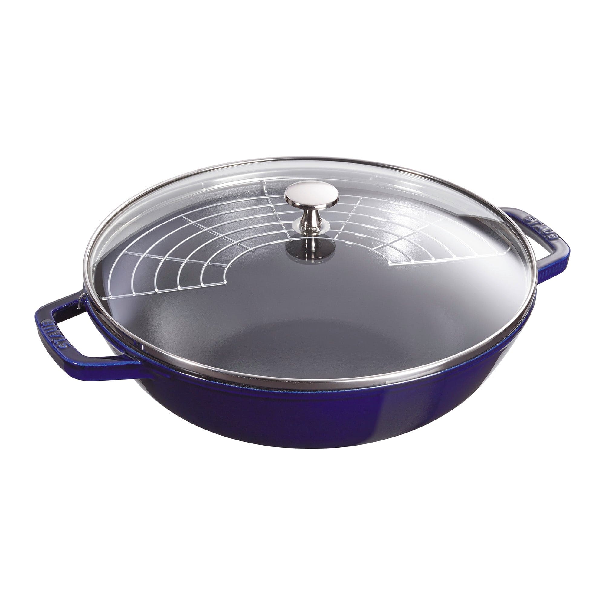 Staub Cast Iron 4.5-qt Perfect Pan - Dark Blue