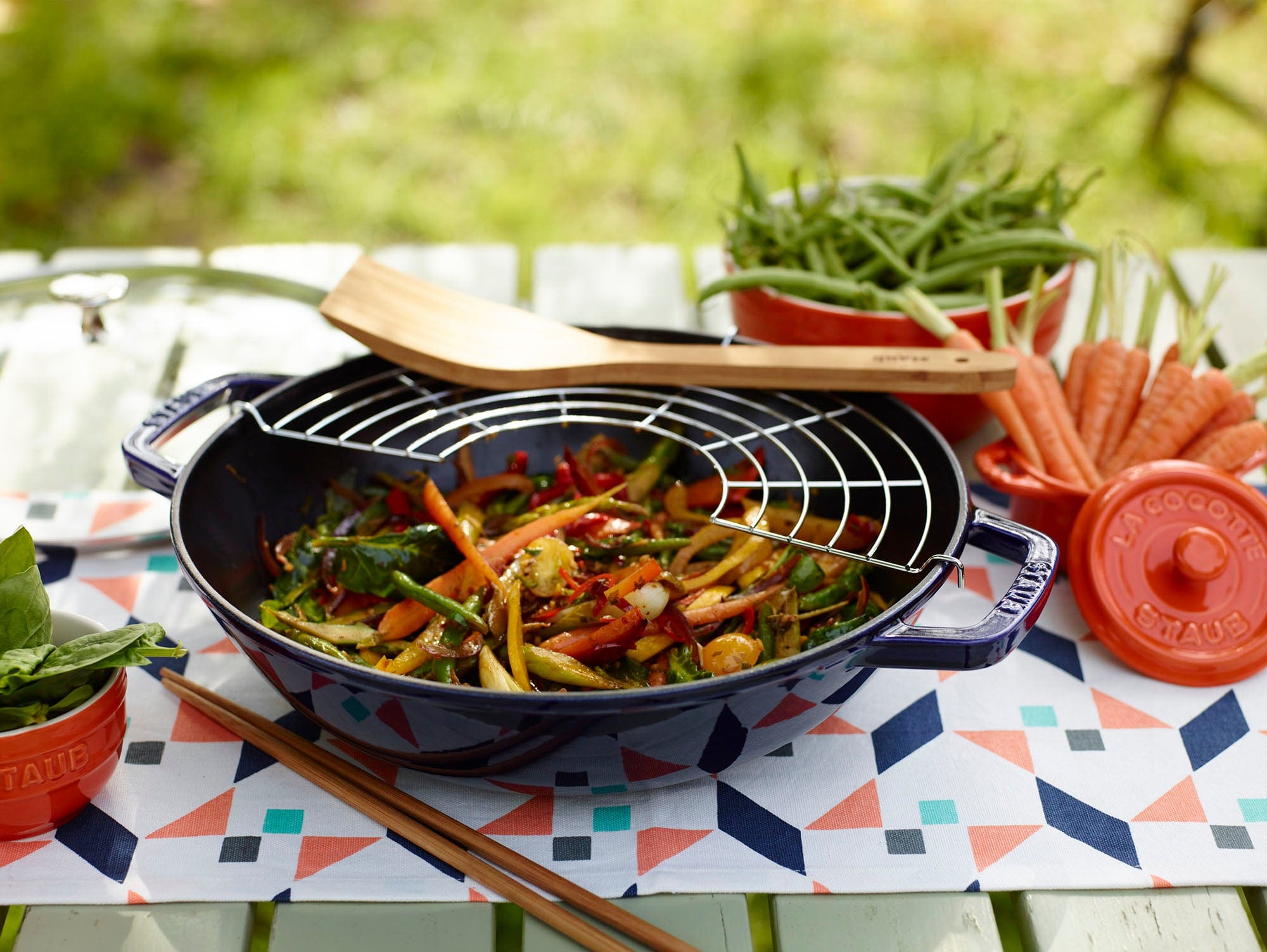 Staub Cast Iron 4.5-qt Perfect Pan - Dark Blue