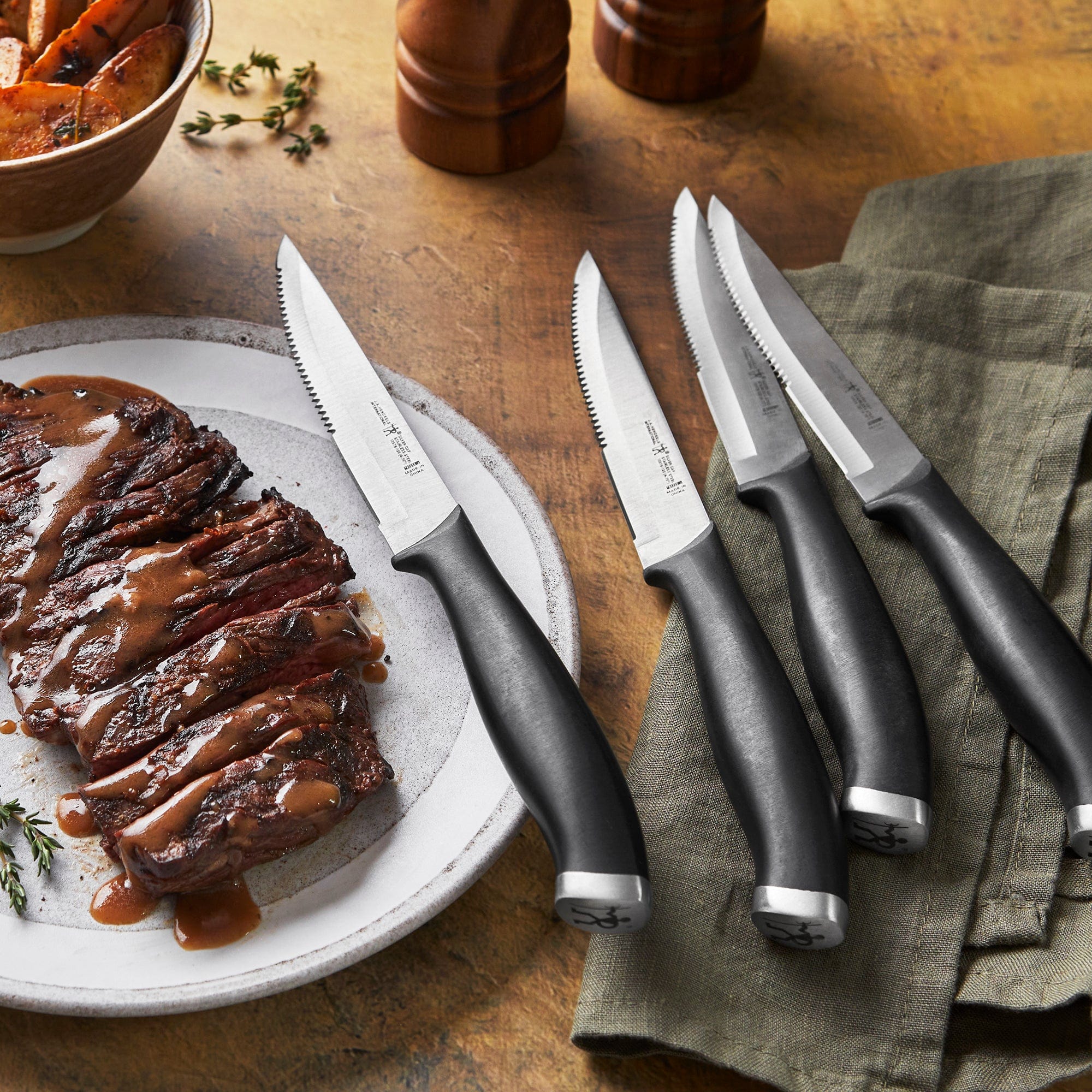 Henckels Silvercap 4-pc Steak Knife Set