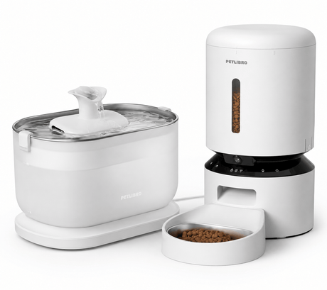 [BUNDLE] Petlibro Granary 1080P HD Camera Feeder + 2.5L Water Fountain for Cats – Certified Refurbished