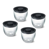 S'well Glass Meal Prep Bowls, Set of 4, 12 oz Leakproof Lids, Microwave and Dishwasher Safe, BPA-Free