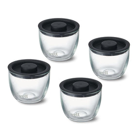 S'well Glass Meal Prep Bowls, Set of 4, 12 oz Leakproof Lids, Microwave and Dishwasher Safe, BPA-Free