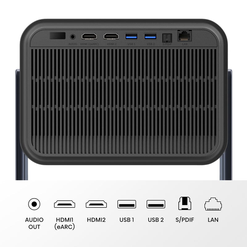 Hisense C2 4K Triple Laser Smart Mini Projector, Black - Certified Refurbished