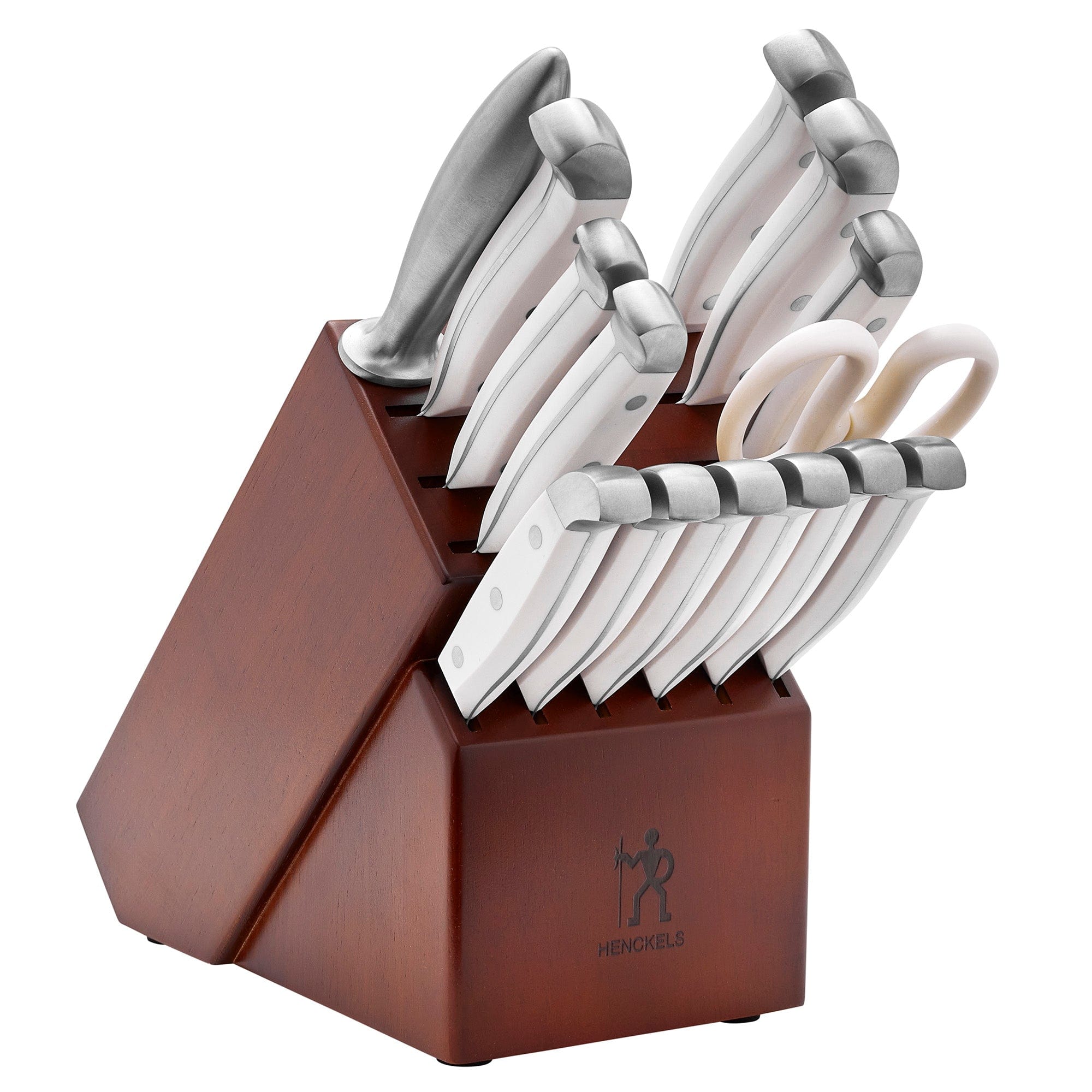 Henckels Statement 15-pc Knife Block Set - White Handles