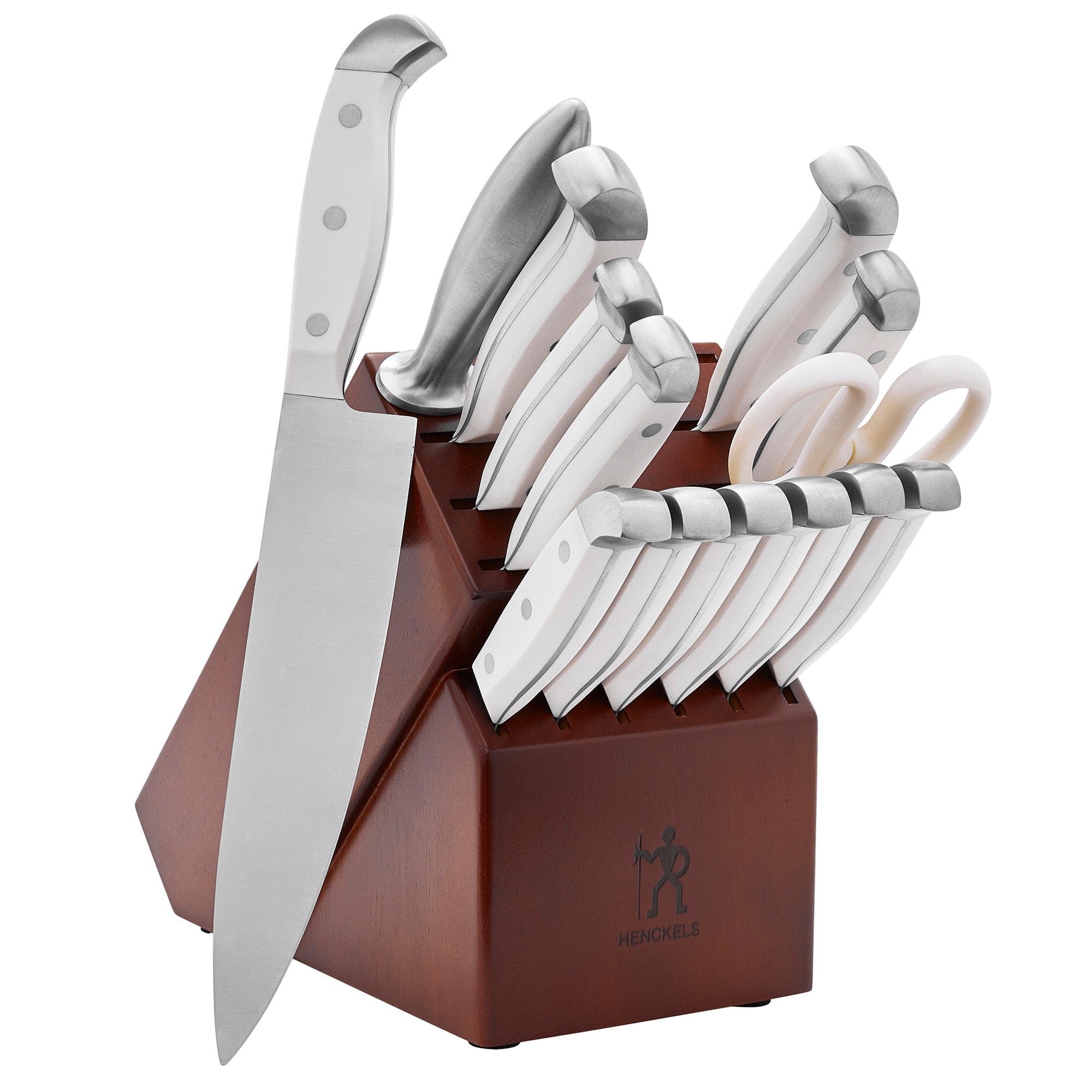 Henckels Statement 15-pc Knife Block Set - White Handles