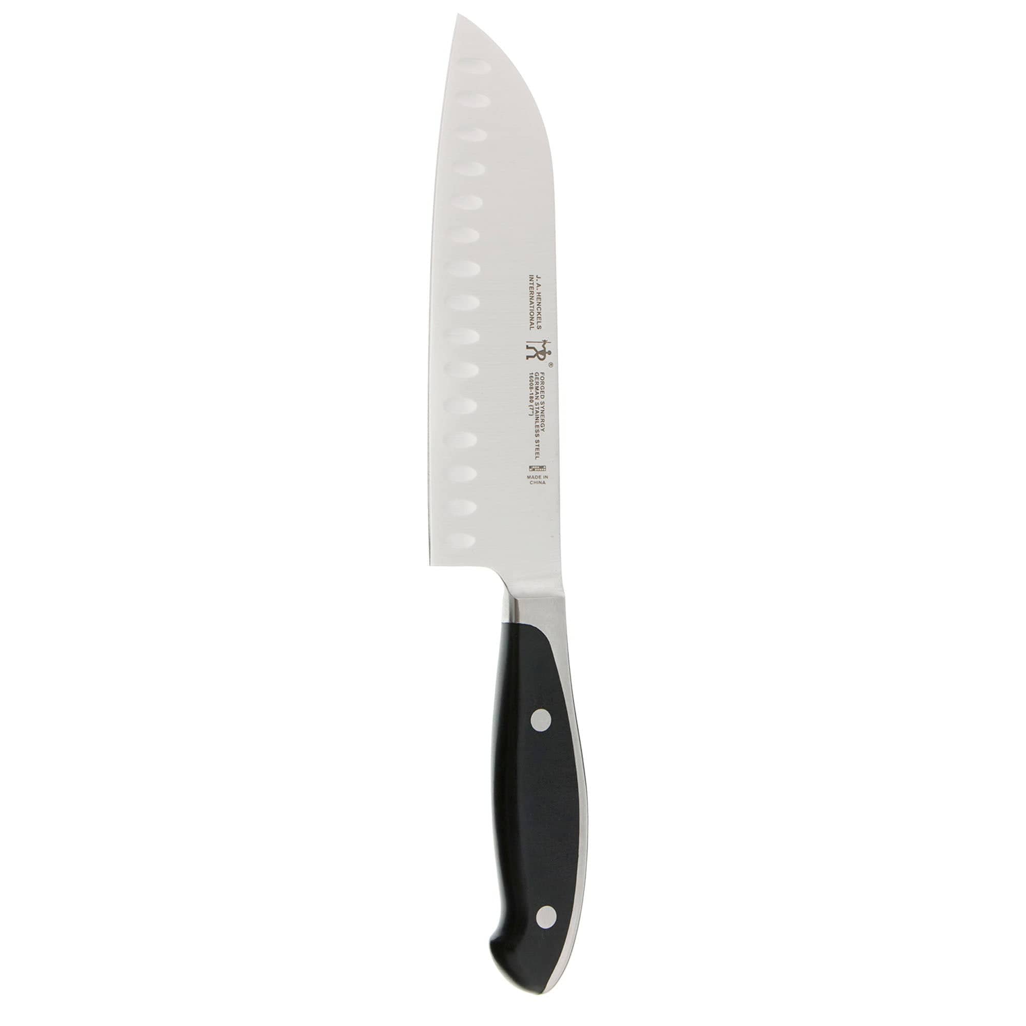 Henckels Forged Synergy 7-inch Hollow Edge Santoku Knife