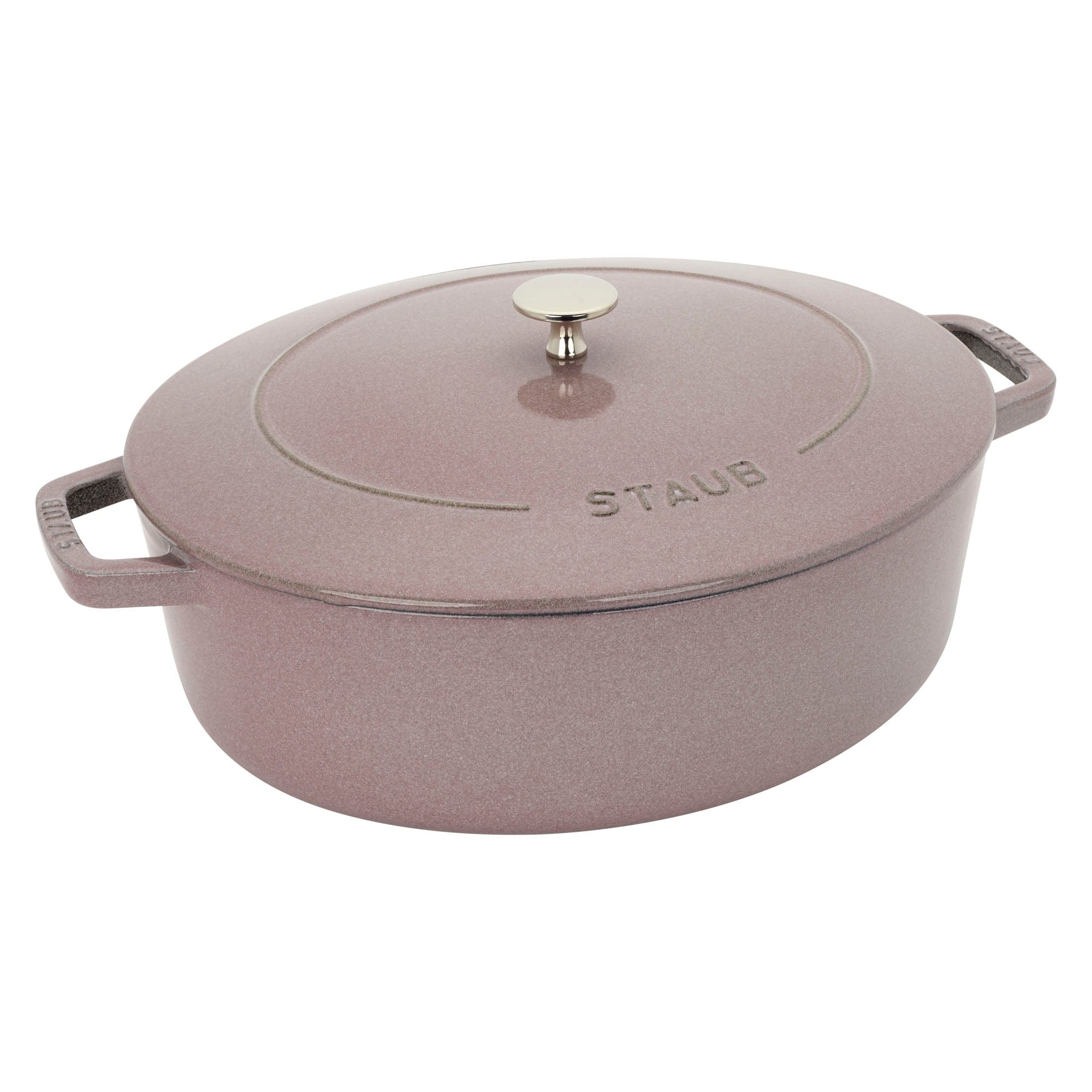 Staub Cast Iron 6.25-qt Shallow Oval Dutch Oven - Lilac