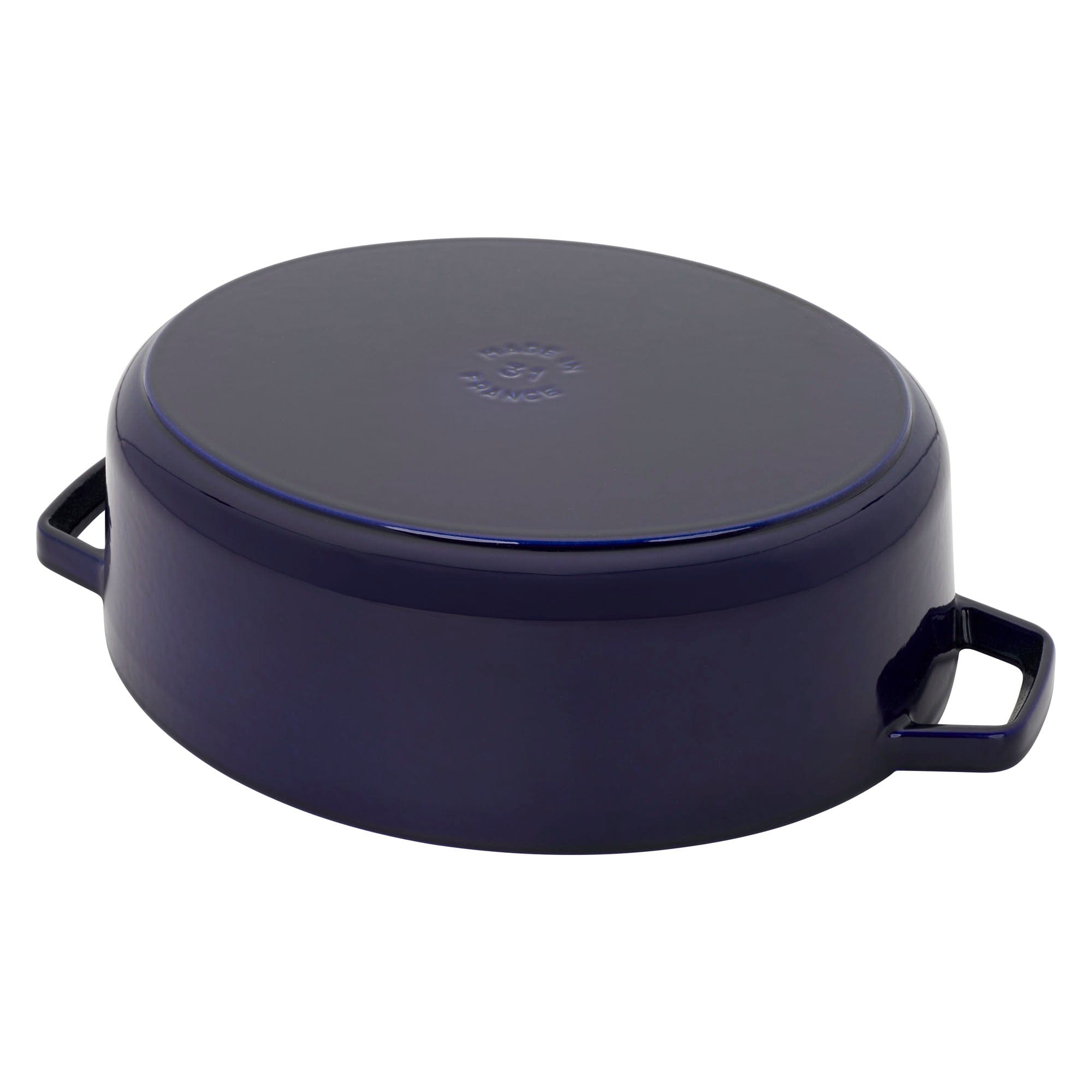 Staub Cast Iron 6.25-qt Shallow Oval Dutch Oven - Dark Blue