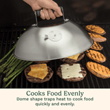 Cuisinart 12.25" Melting Dome with Bonus Wire Rack for Cooking Versatility