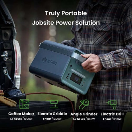 Yoshino B2000 Solid-State Portable Power Station, 2000W | 1326Wh