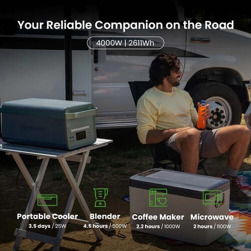 Yoshino B4000 Solid-State Portable Power Station, 4000W | 2611Wh