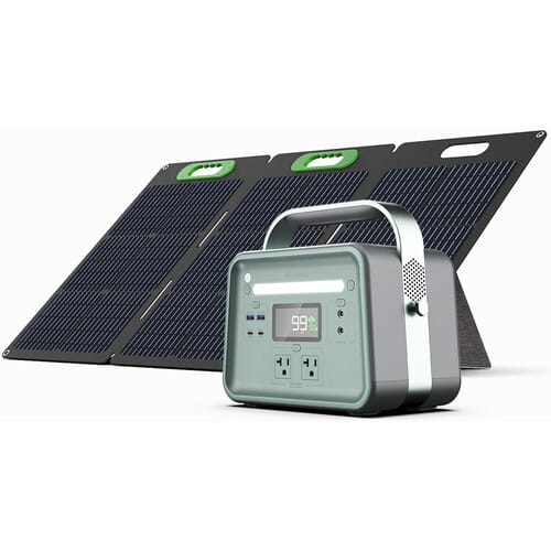 Yoshino Technology B330 SST Solid State Portable Power Station with 100W Solar Panel