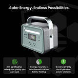 Yoshino Technology B330 SST Solid State Portable Power Station with 100W Solar Panel