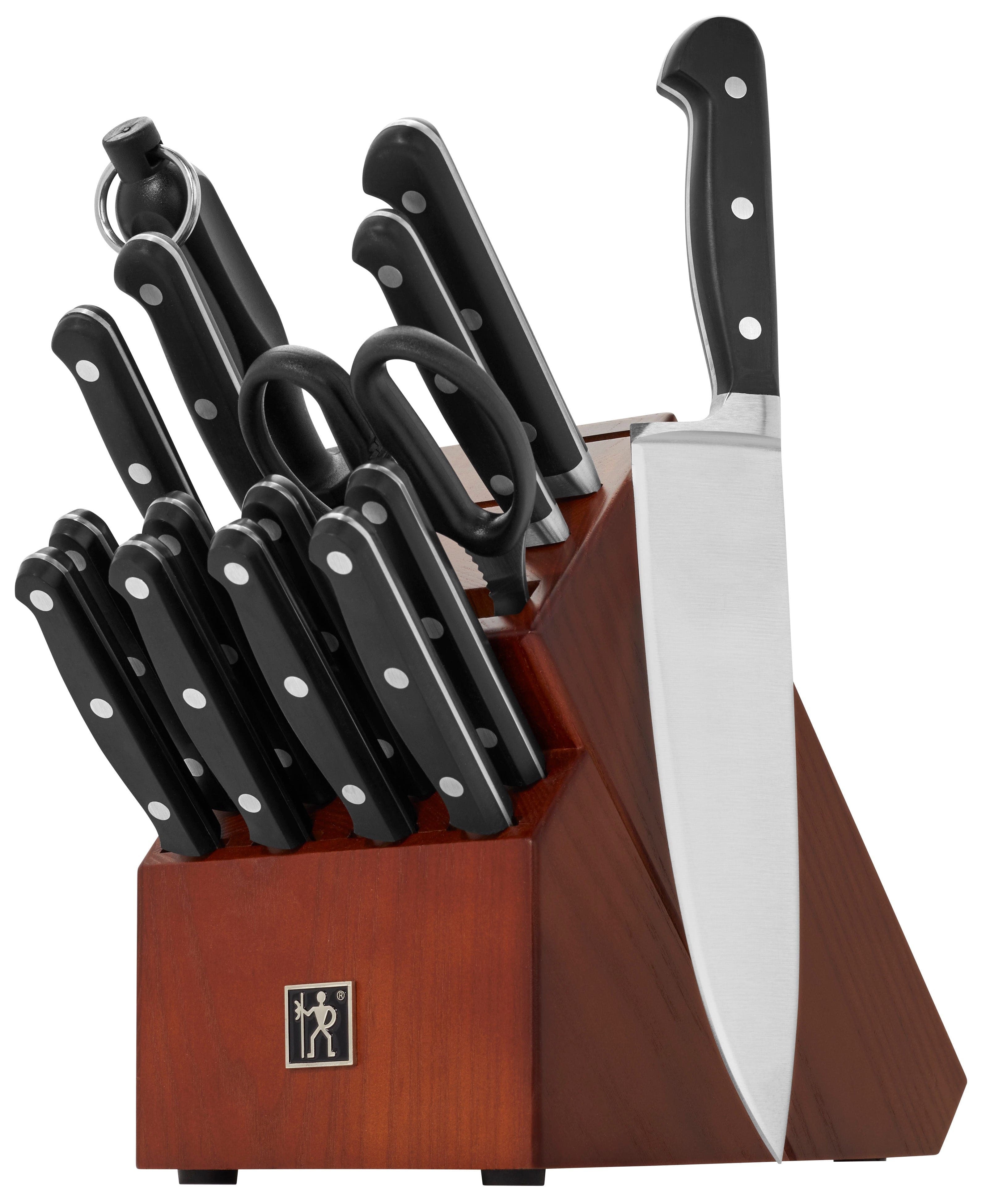 Henckels Classic Precision 16-Piece Kitchen Knife Set with Block, Chef Knife, Steak Knife Set