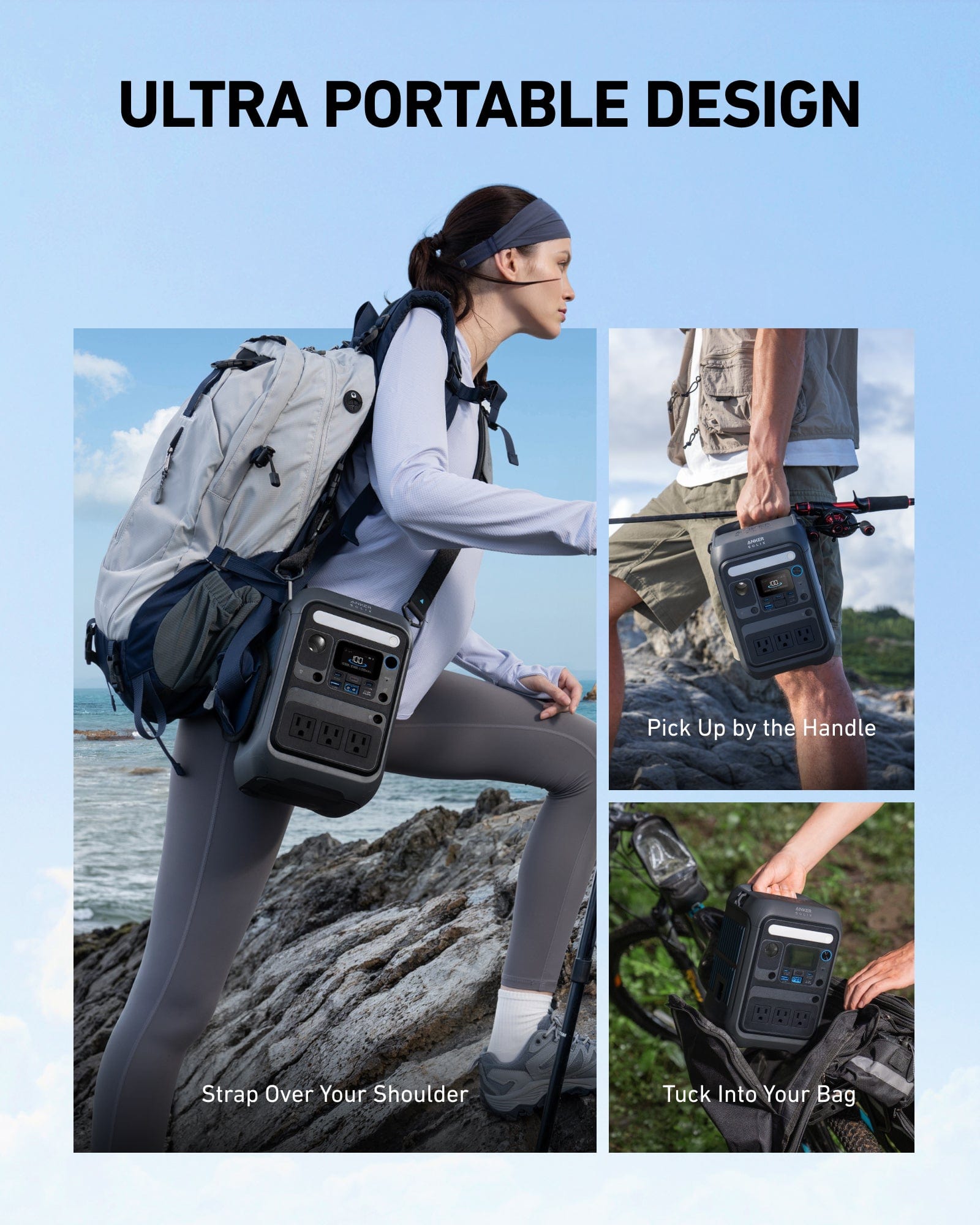 Anker SOLIX C200X Power Station, 230Wh LFP Battery, 300W Output, 8 Ports, 140W USB-C Fast Charging, Smart App Control for Outdoor & Emergency Backup