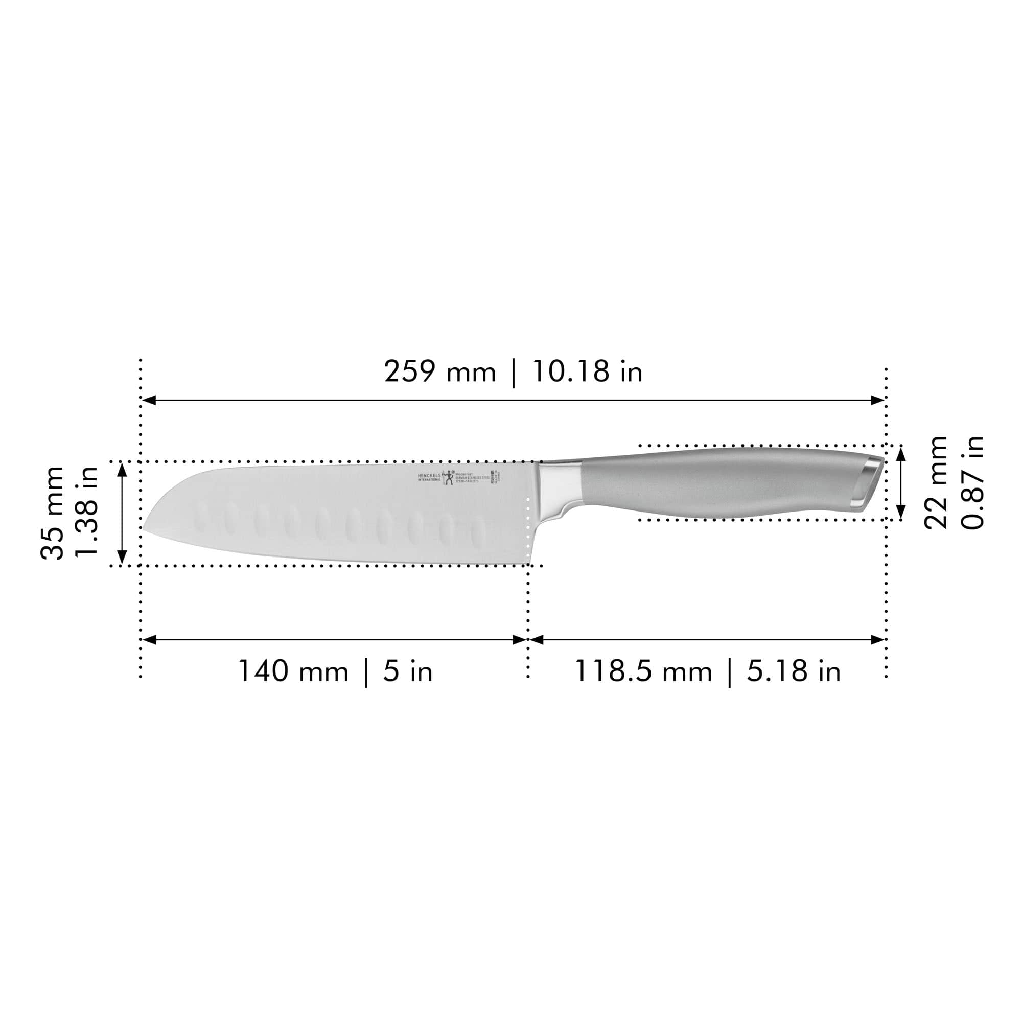 Henckels Modernist 5-inch Hollow Edge Santoku Knife