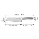 Henckels Modernist 7-inch Hollow Edge Santoku Knife