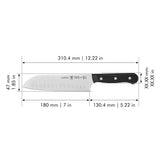 Henckels Solution 7-inch Hollow Edge Santoku Knife
