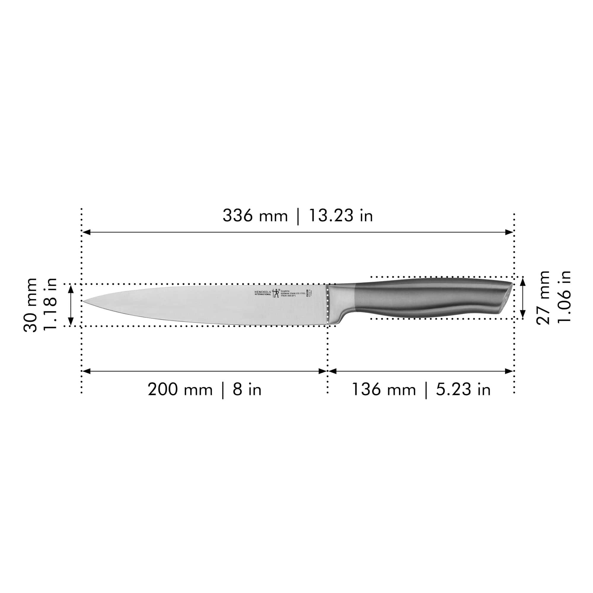 Henckels Graphite 8-inch Carving Knife