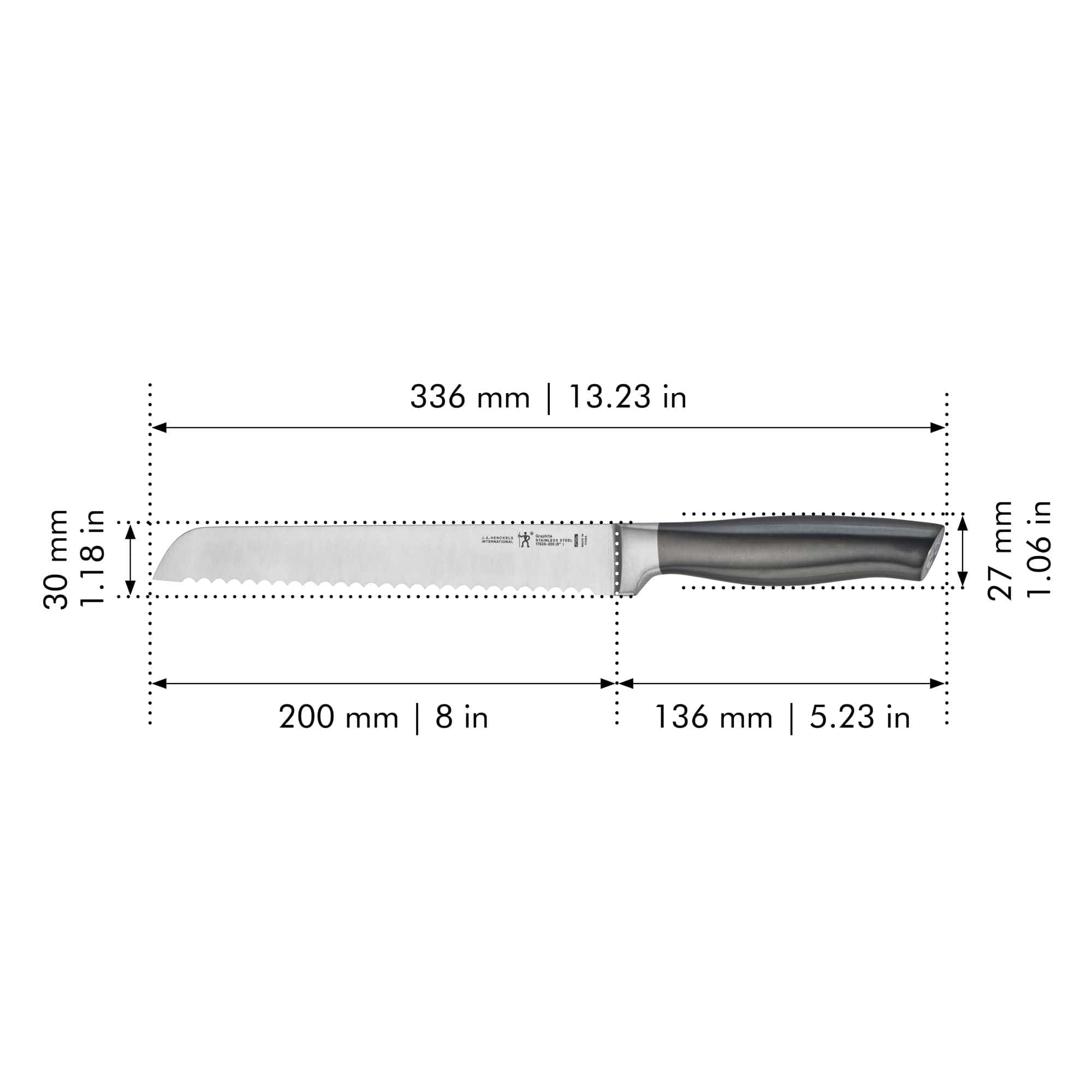 Henckels Graphite 8-inch Bread Knife