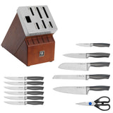 Henckels Graphite 14-pc Self-Sharpening Block Set - Brown